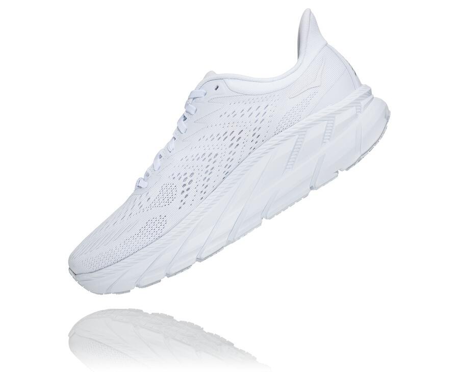 Hoka One One Clifton 7 Löparskor Herr - Vita - HDAWE-6738